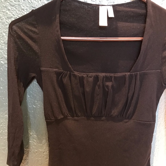 Daisy & Clover Sheer Black Top - Picture 2 of 5